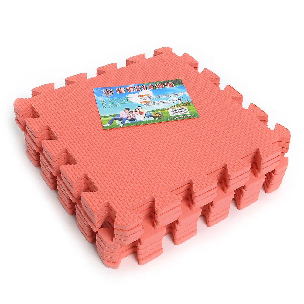 Red Игровой коврик, 9 шт., пенопластовая розовая плитка, роза, EVA пенопластовый коврик, блокировочный коврик, коврики для гостиной, мягкие, для детей - Цвет: Red