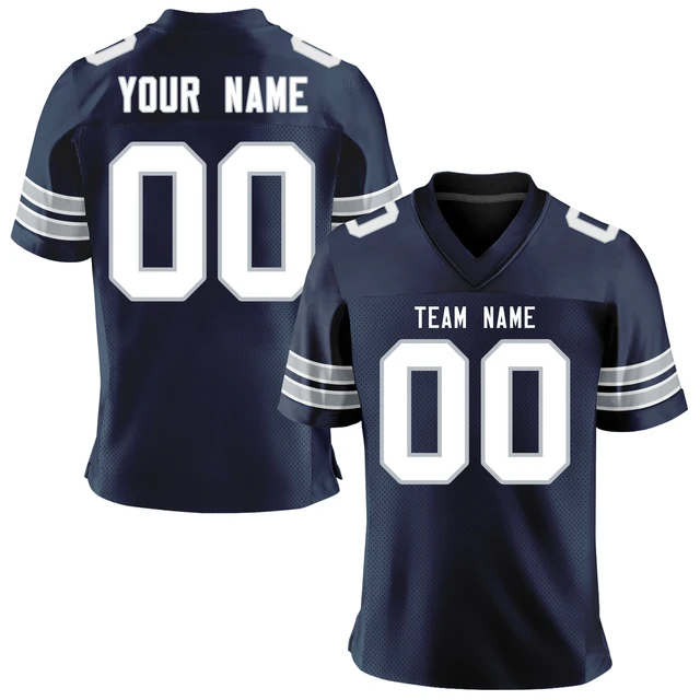 Custom American Football Jerseys Personalized Mesh T Shirts Sublimated Printed Your Team Name Number Rugby Team Jersey Men/Youth GR-XD15-02