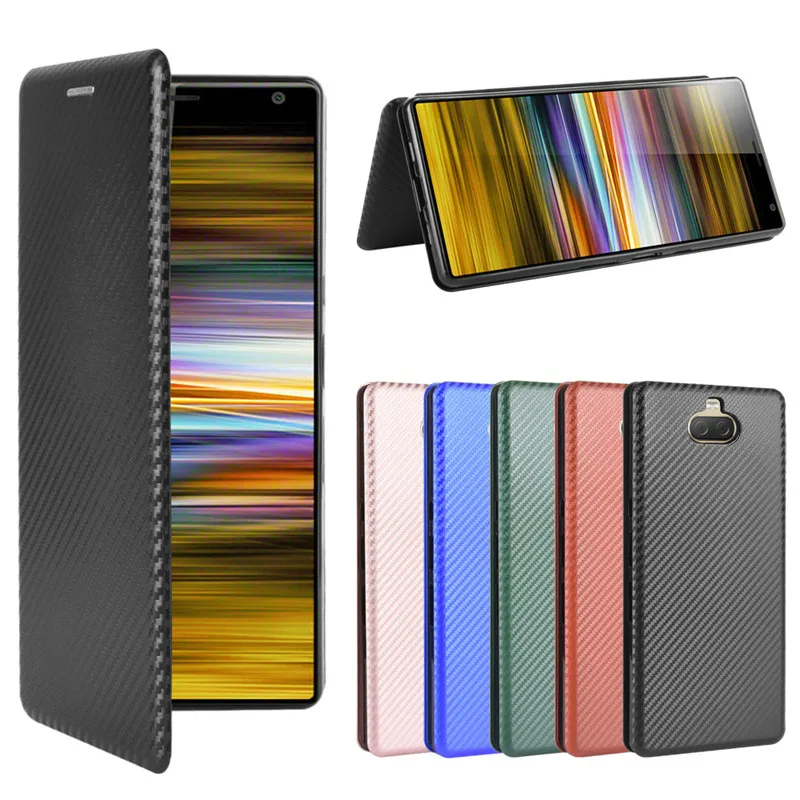 Чехол для Sony Xperia 10 Plus модный жесткий чехол 6 5 дюйма из углеродного волокна и