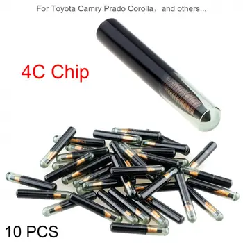 

10pcs Blank ID4C Glass Chip Car Key Transponder Chip Fit for Lexus Toyota Camry Prado Corolla