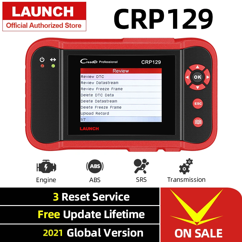 Launch Creader Crp129 Obd2 Car Scanner Obdii Diagnostic Tool Auto Code