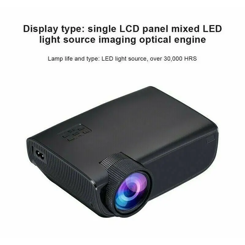 HD 1080P видео проектор портативный Bluetooth умный дом кинотеатр 10000лм Поддержка 3D с европейской вилкой