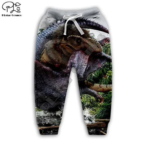 kids pants Для малышей и детей постарше, футболка, одежда для девочек, мальчик, сын мультфильм Динозавр юркского периода принт 3D толстовки с капюшоном/застежки-молнии/Футболка Пуловер для малышей штаны K14 - Цвет: kids pants