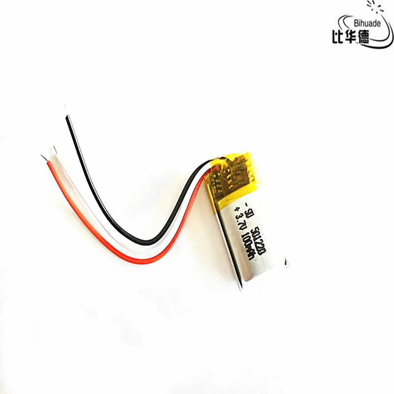 3 линии температуры сенсорный терморезистор 3,7 V, 100mAH 501220 полимерный литий-ионный/литий-ионный аккумулятор для планшетных ПК банк, gps, mp3, mp4