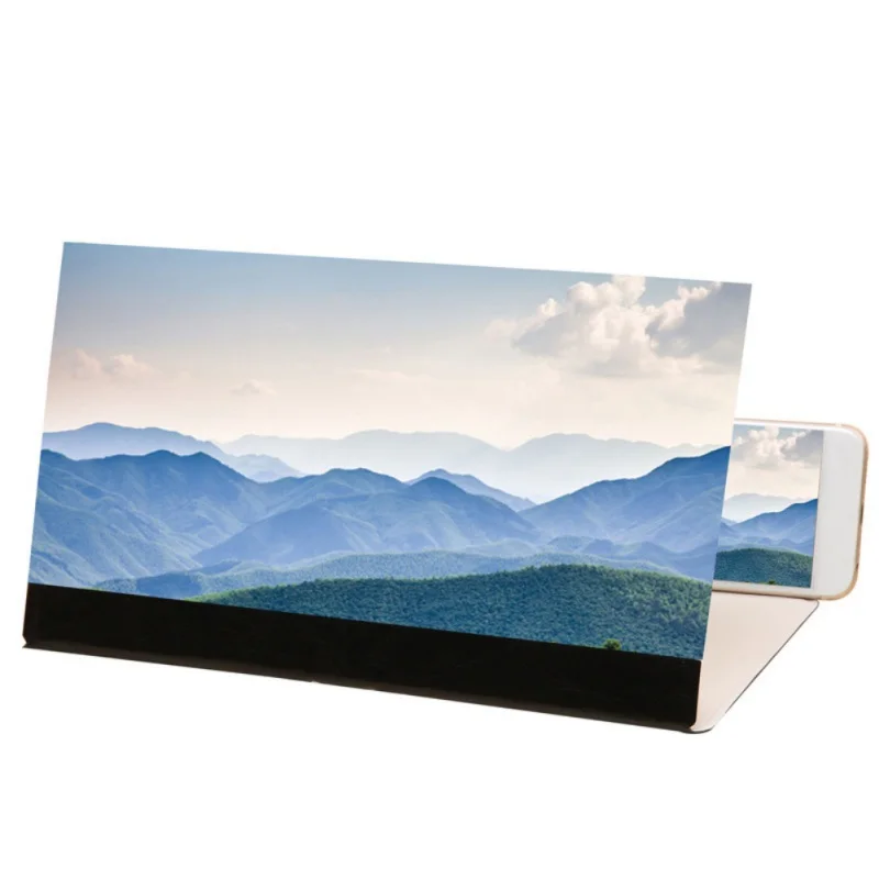 

12 Inches Phone Screen Magnifier Folding Video Amplifier Smartphone Holder Stand Support Bracket