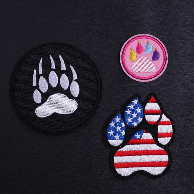 Parches bordados con de oso de bandera para ropa, insignias termoadhesivas, pegatinas térmicas para apliques de ropa tela _ - AliExpress