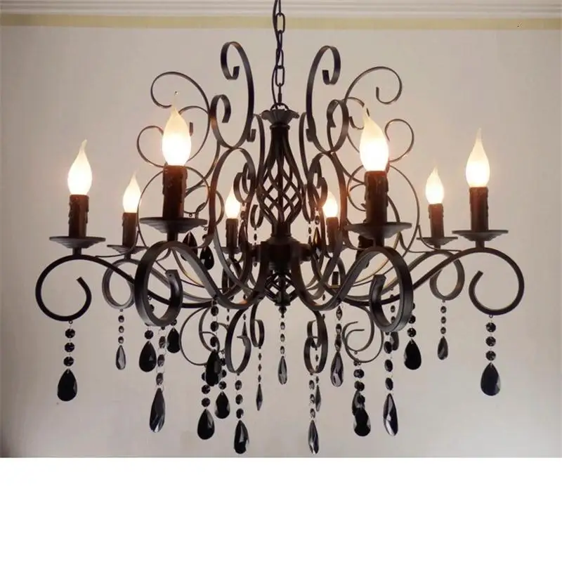 Lustre Hanglampen Винтаж Lampara де Techo Colgante Moderna Хрустальный потолочный светильник Suspendu Luminaria подвесной светильник в стиле лофт
