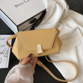 

Fashion solid PU leather lady Shoulder Messenger Bag crossbody bags for women handbags for women 2020 purses and handbags