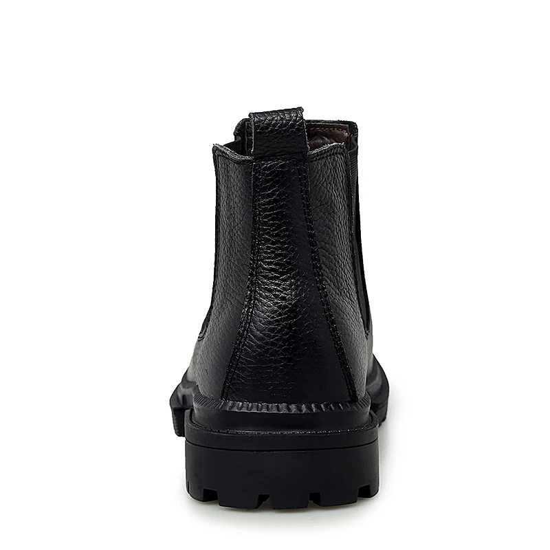 Winter Genuine Leather Ankle Chelsea Boots Men