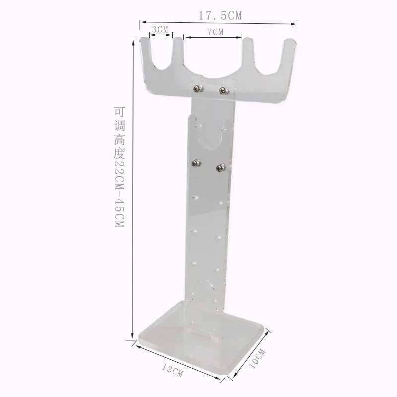 DIY T8 T20 Light Lamp Tube Supporter Succulent Growth light lamp Stand 22-45cm Adjustable Acrylic Plant Lamp Frame