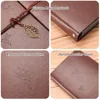 Photo Album Vintage Leather Scrapbook Wedding Guest DIY Memories Book Refillable Black Pages Birthday Gift Anniversary Present ► Photo 3/6