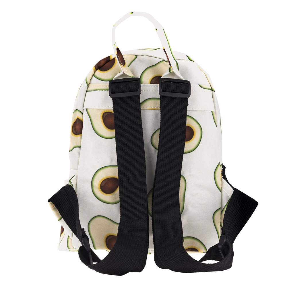 Женский рюкзак Mochila авокадо с зеленым принтом женская сумка на плечо для подростков Многофункциональный маленький рюкзак школьный рюкзак
