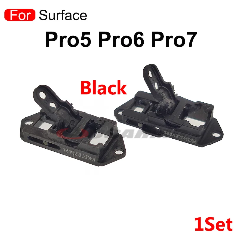 마이크로소프트 서피스 프로 6 7 5 Pro5 Pro6 Pro7 용 좌우 힌지, 킥 스탠드 커넥터 샤프트 교체 부품, 블랙 실버