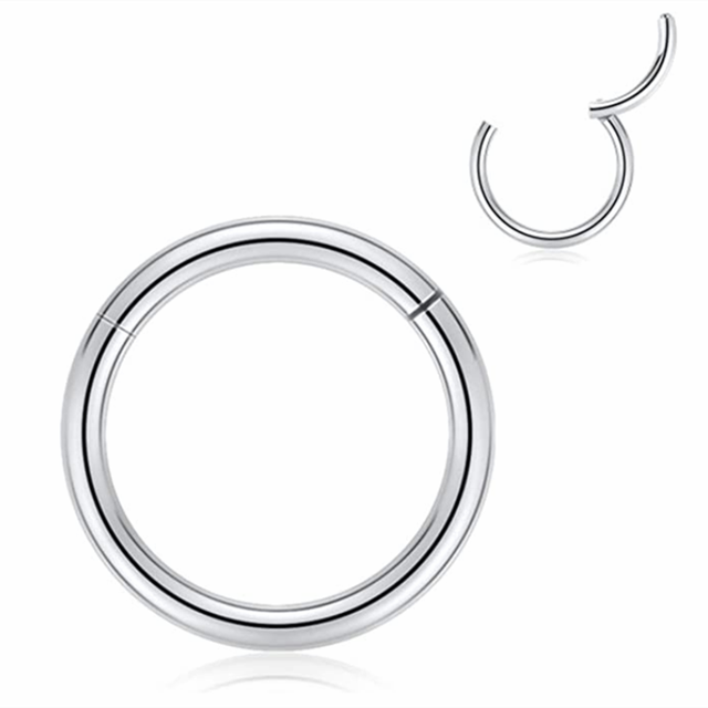 Septum Clicker Segment Nose Ring Lip Surgical Steel Ear Cartilage Nase Helix Body Piercing Jewelry Ring Nariz Nez Ring