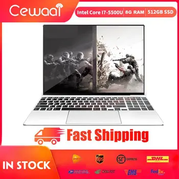 

2020 15.6" 5Gen intel Core i7-5500U Laptop 8GB RAM 512GB SSD Windows 10 Notebook Dual Band WiFi HDMI USB 3.0 RJ45 Network G2 PRO