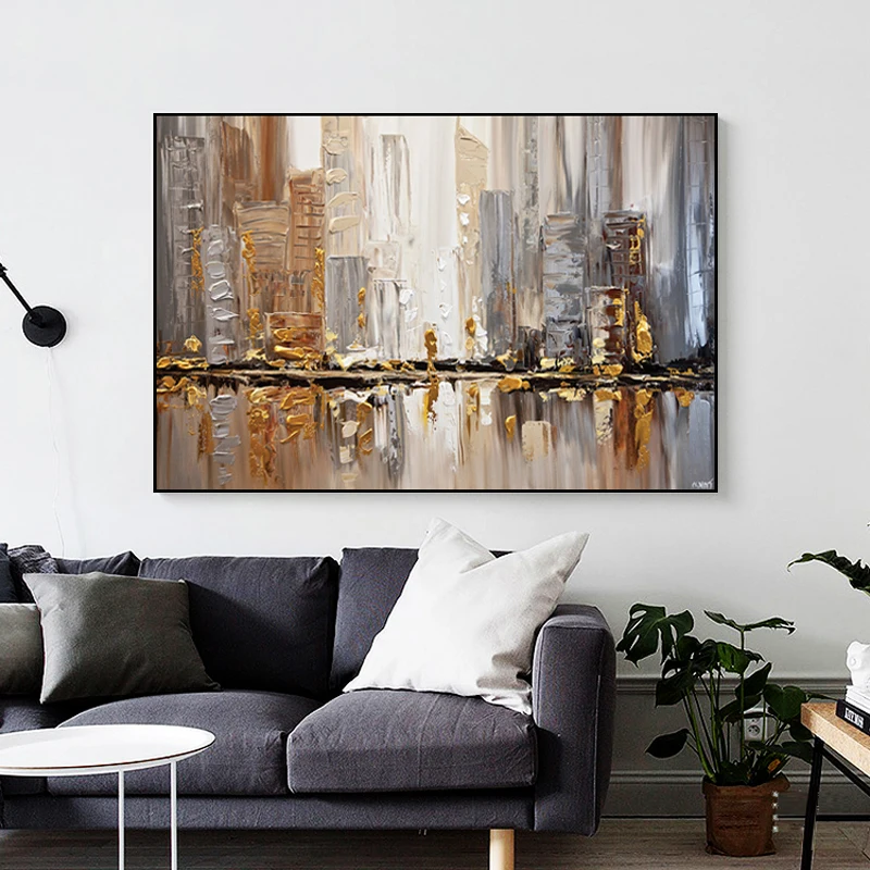 Wall Painting Abstract Art Oil Posters and Prints Wall Canvas Living Room Decor. 