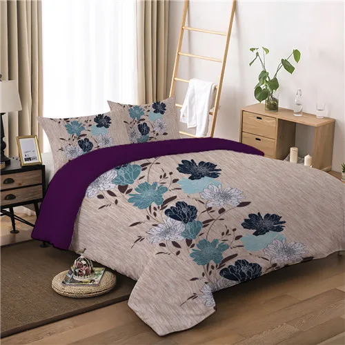 color as picture Комплект постельного белья с цветочными растениями, двуспальный комплект постельного белья с наволочками, Европейский комплект постельного белья, комплект постельного белья - Цвет: color as picture