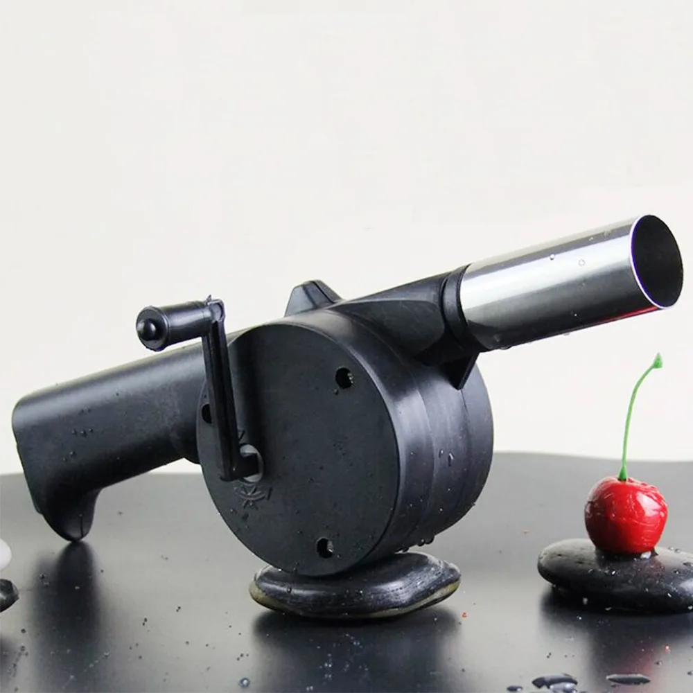 NEW Hand Cranked Air Fan Air Blower Bellow for BBQ Barbecue Camping Picnic Fire Pit Starter Outdoor Cooking Tool