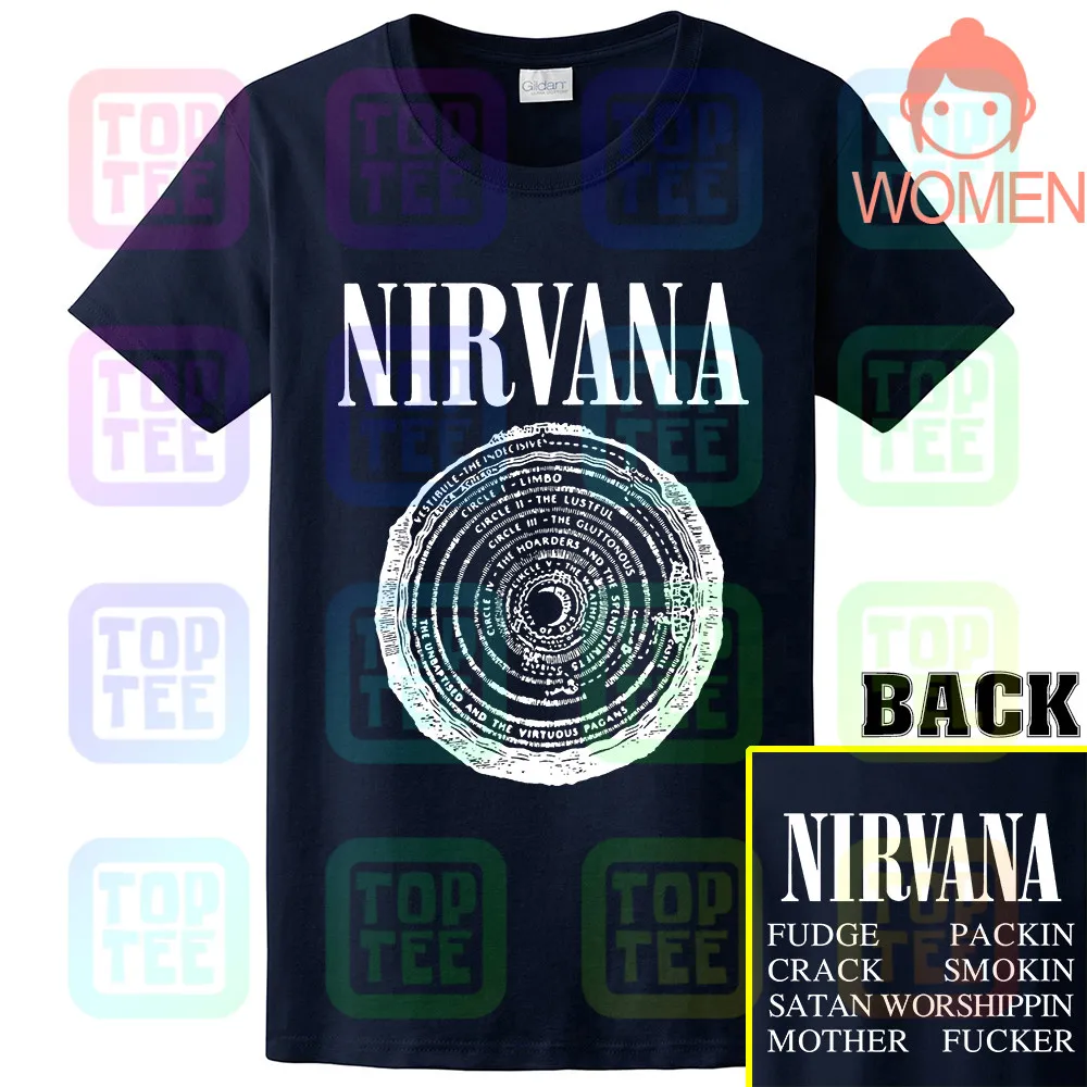 WOMEN-NAVY Футболка Nirvana 'In Utero'(круг - Цвет: WOMEN-NAVY