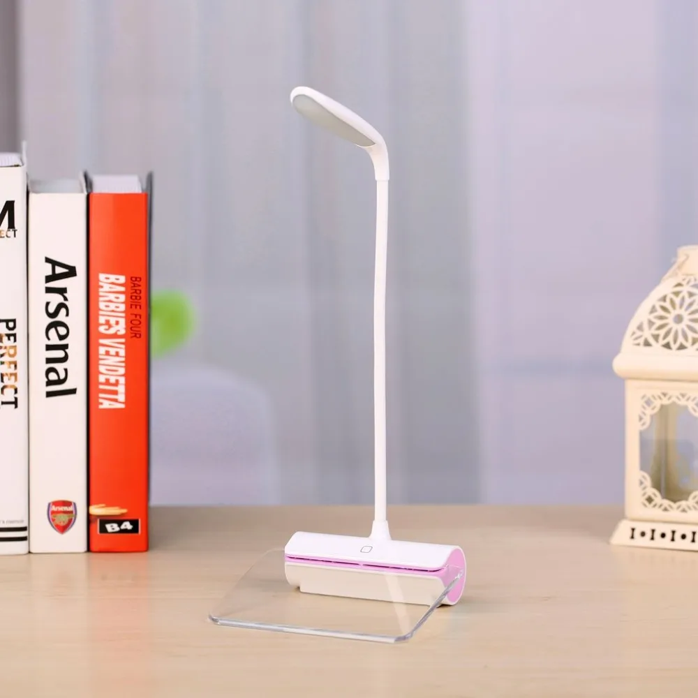 Светодиодный настольный светильник с доской для сообщений, Портативная USB лампа для чтения, универсальный настольный светильник с защитой