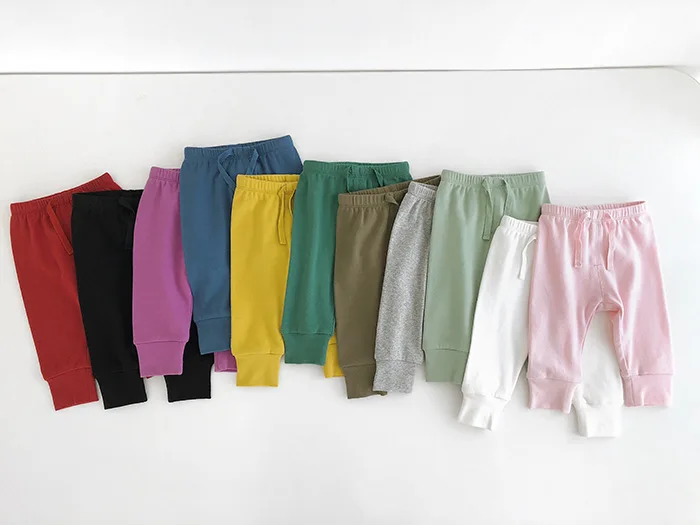 

Chen Mother Infant Children's Clothing 2019 Spring Clothing Women's Infant Long Pants 0-1-2-Year-Old Male Baby Solid Color Draws