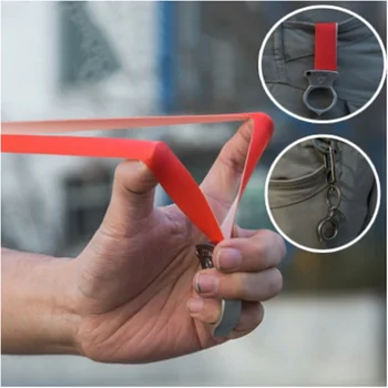 

Powerful Steel key ring Slingshot Catapult Camouflage Bow Catapult Outdoor Hunting Camping Travel Kits