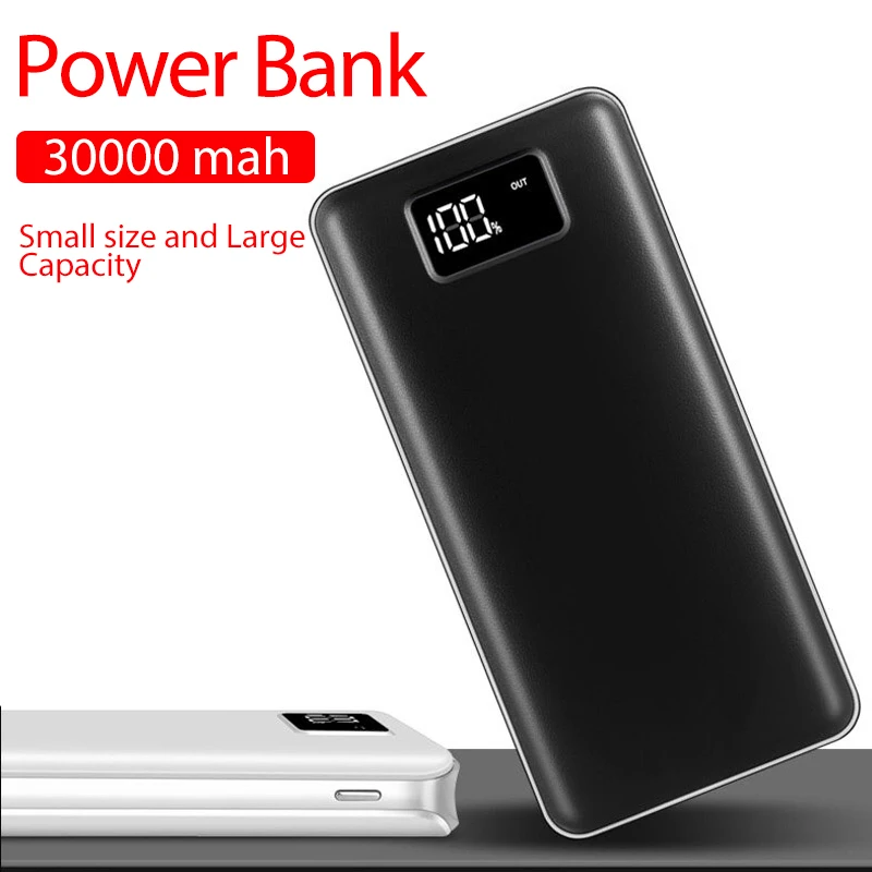 

Power Bank 30000mAh For Xiaomi Mi 2 USB PowerBank Portable Charger External Battery Poverbank For iPhone XS Max 8 8plus