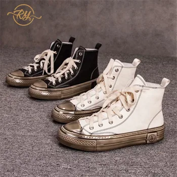 

RY-RELAA womens sneakers shoes 2018 fashion Genuine Leather luxury shoes women designers white sneakers women casual shoes