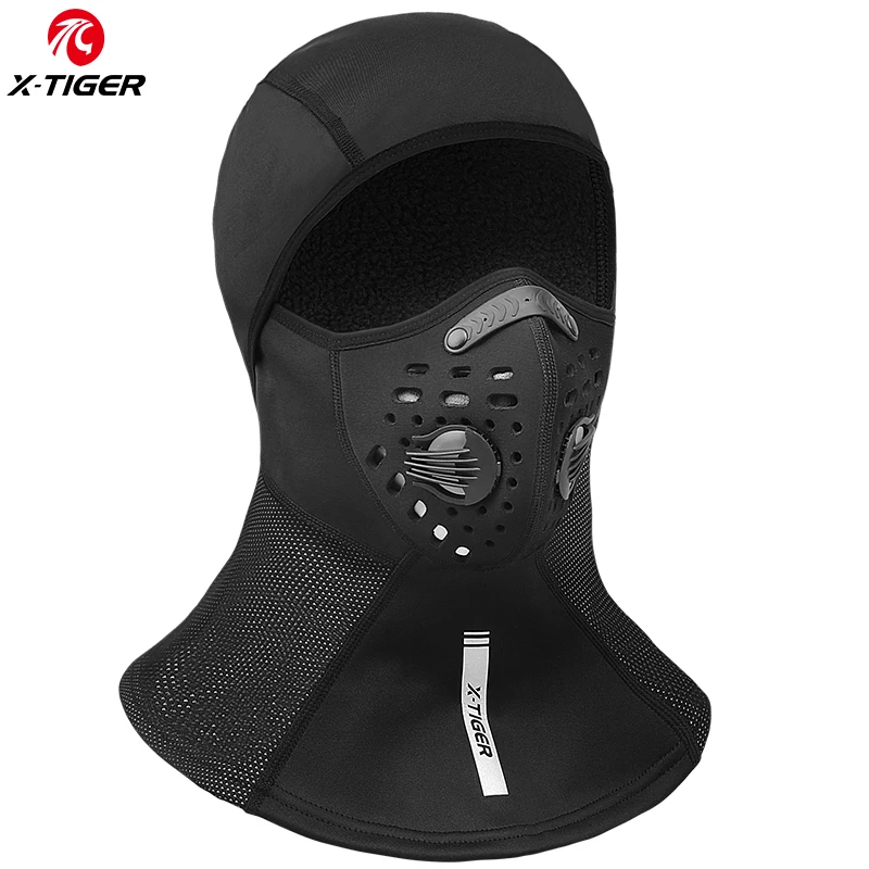 X-TIGER зимняя велосипедная маска для лица, лыжная велосипедная маска, теплая флисовая шапка сноубордиста, сохраняющая тепло, велосипедные головные уборы, тренировочная маска для велосипеда - Цвет: LF7551
