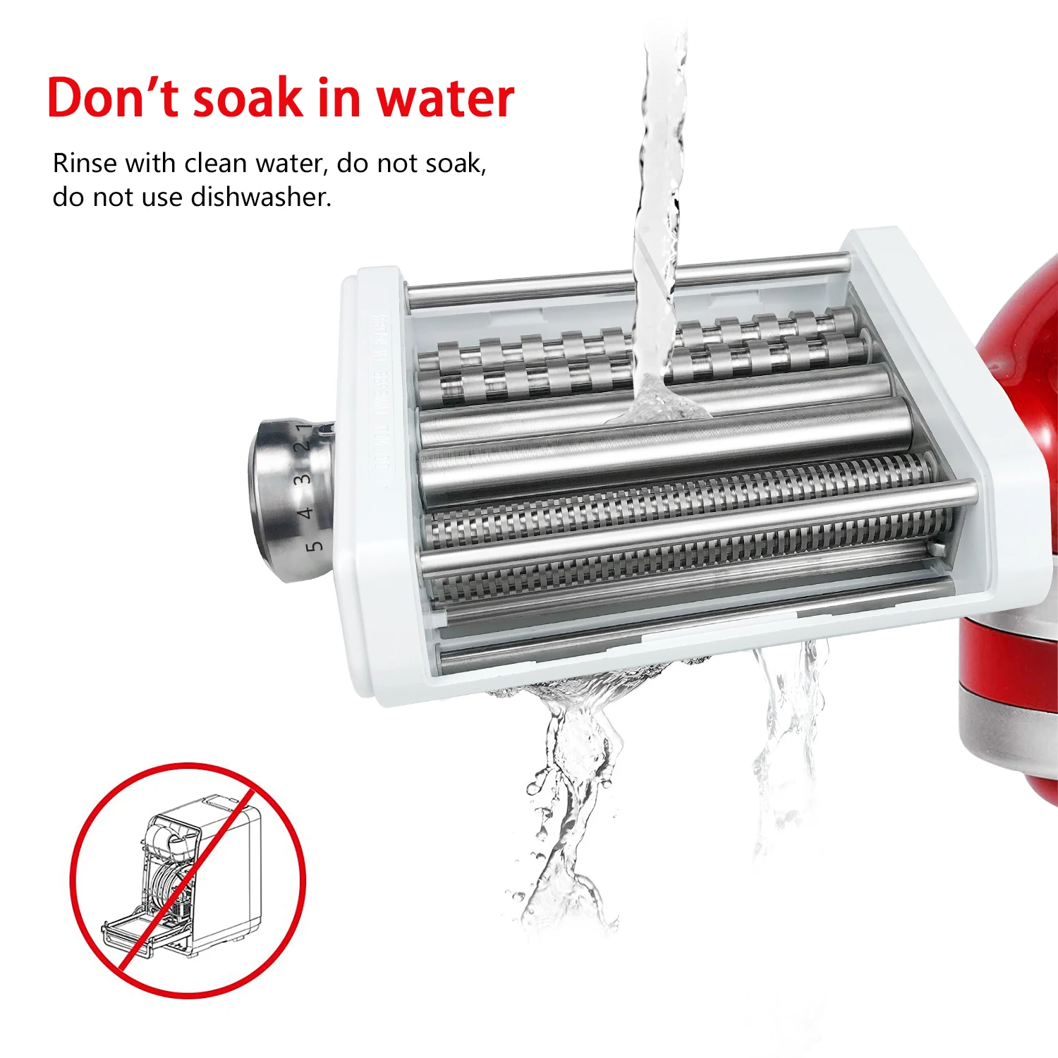 2023 Noodle Maker IN Pasta Roller Cutter Set Attachment for