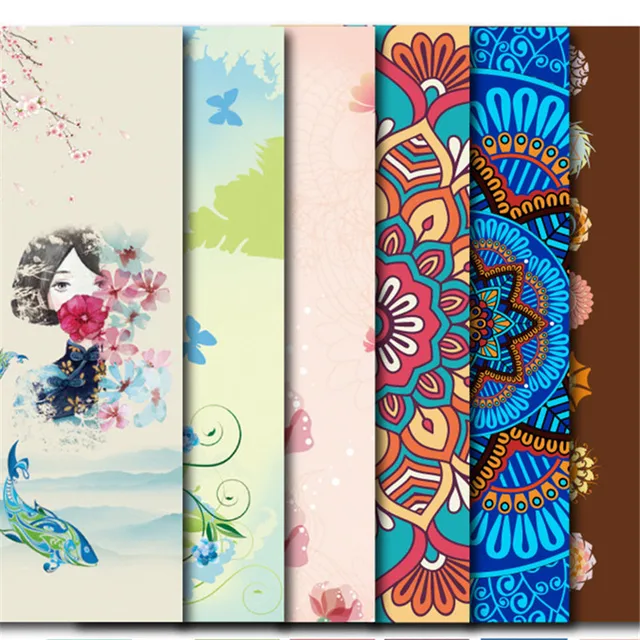 US $22.99 New 5mm Lotus Pattern Suede TPE Yoga Mat Pad Non-slip Slimming Exercise Fitness Gymnastics Mat Body