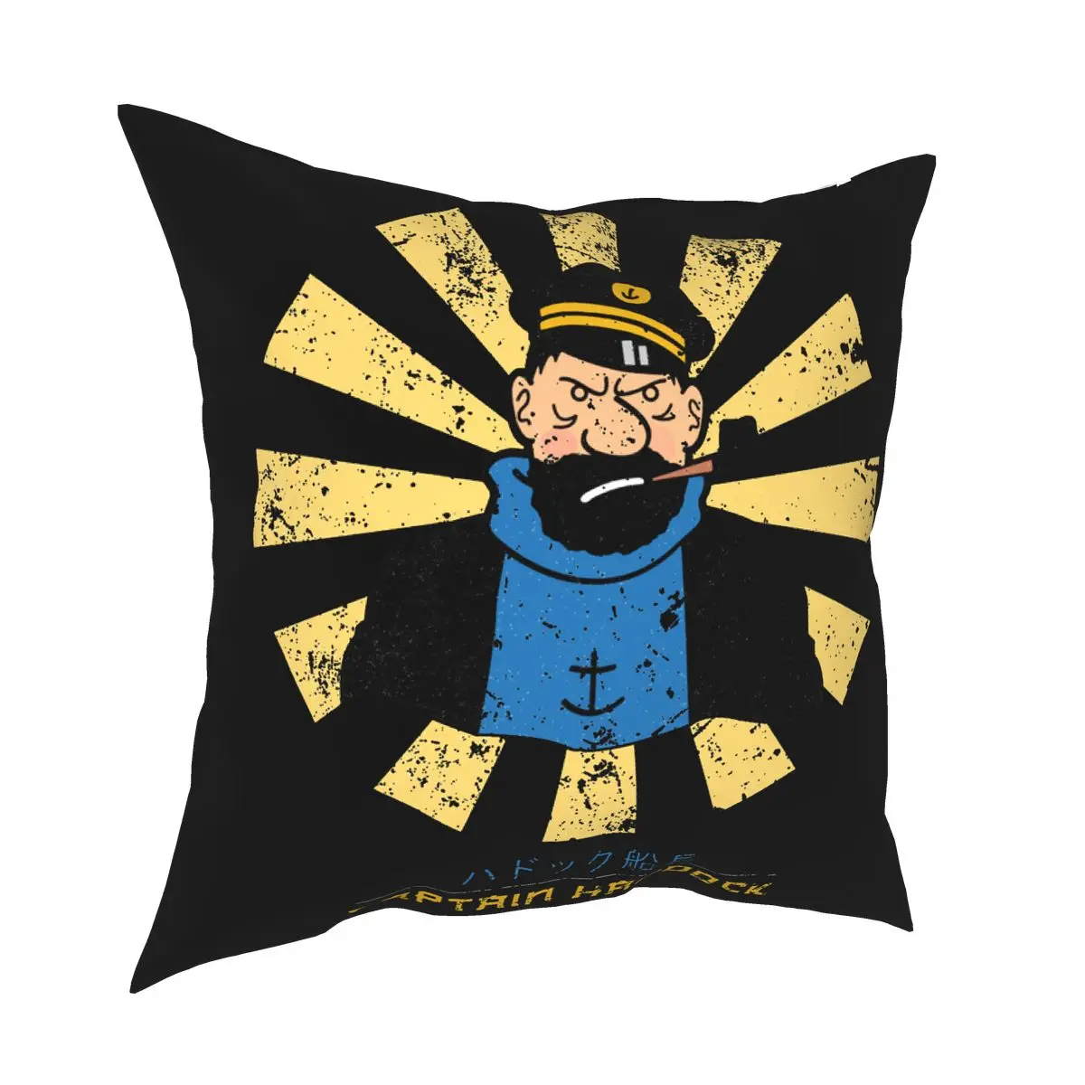 

Captain Haddock The Adventures Of Tintin Pillow Cover DecorationDog Cushion Cover Throw Pillow for Sofa Double-sided Printing