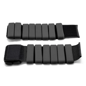 

1pair Men Women Fitness Wearable Multifunction Wrist Ankle Weights For Walking Pilates Aerobics Adjustable Length Dance Yoga