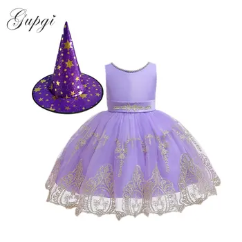 

Gupgi Toddler Baby Kid Girls Halloween Tutu Dress Princess Lace Ball Gown Party Festival Dresses For Girls Children Clothes