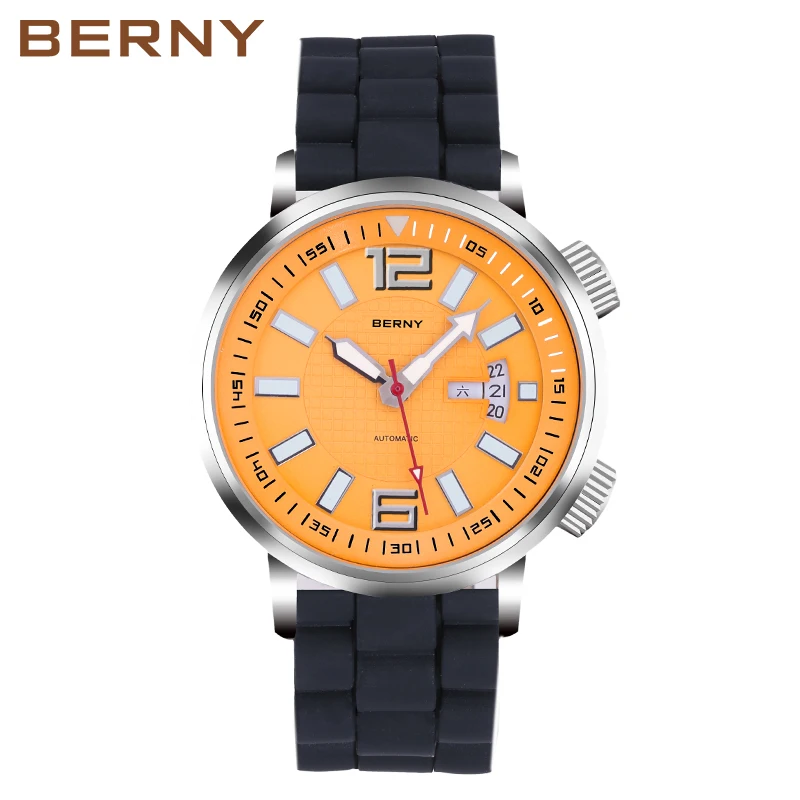 Automatic Diver's Watches for Men Sport Swim Mechanical Watch Calendar Heavy duty Super Luminous