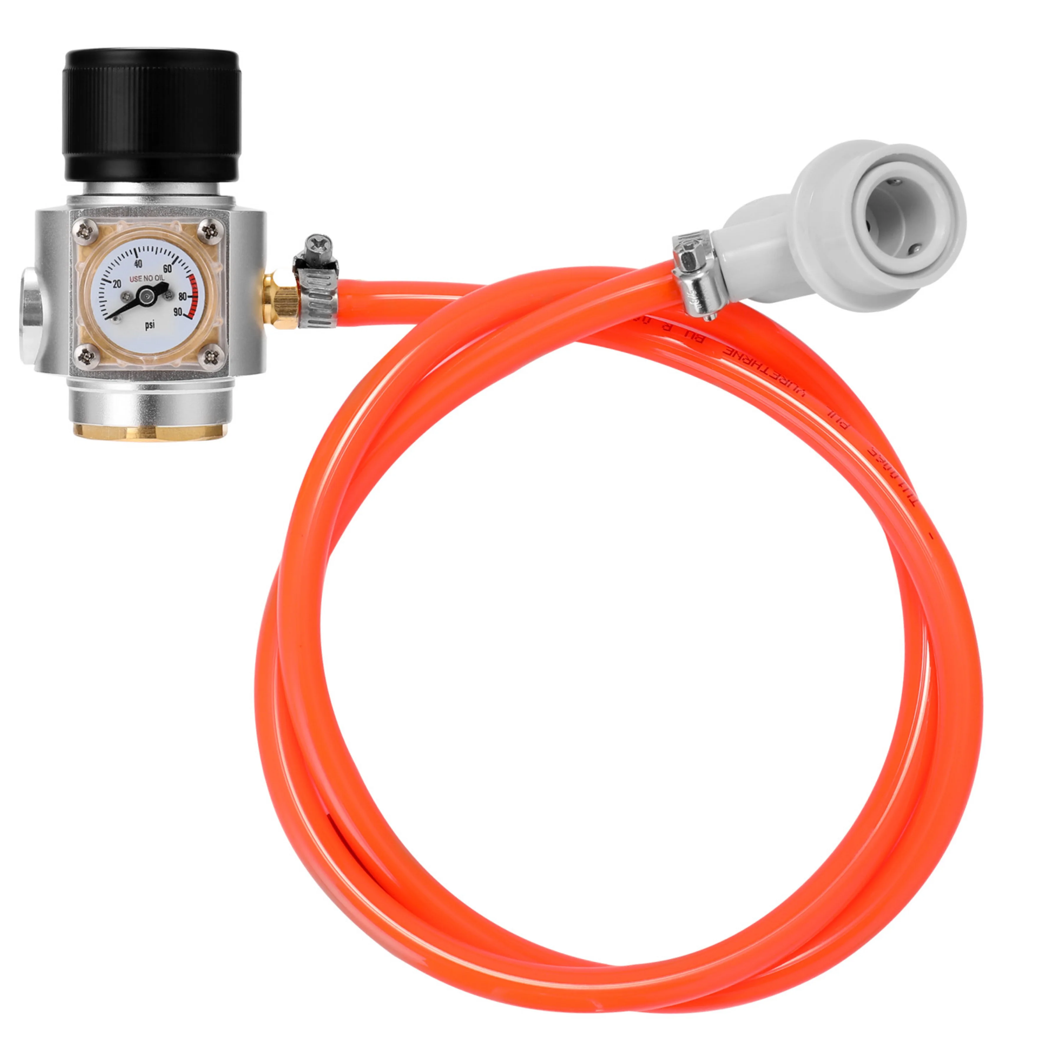 Sodastream CO2 Mini Gas Charger 0-90 PSI Gauge for Soda Water Beer Kegerator Beer Homebrew Home Brew CO2 Regulator Charger Kit