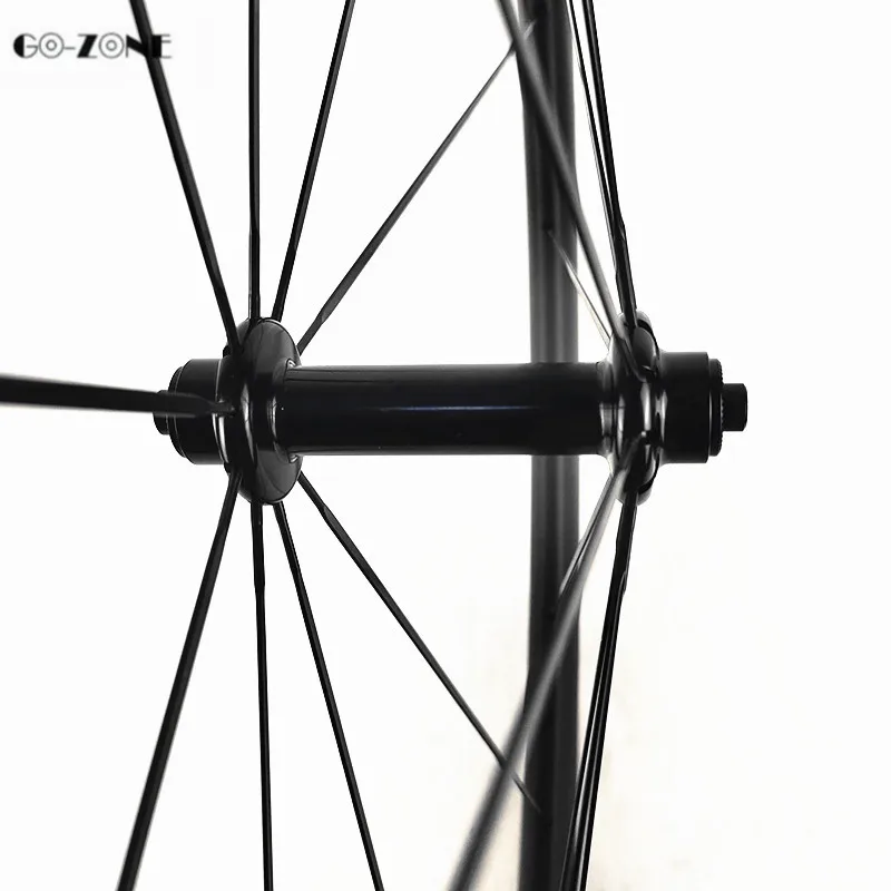 Go-zone Rodas carbono 700c 45x23 мм clincher дорожный велосипед колеса Powerway R39 100x9 130x9 карбоновая колесная стойка 1423 спицы