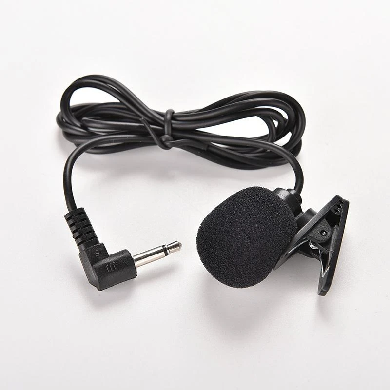 3.5mm Active Clip Microphone With Mini USB External Mic Audio Adaptor Cable For Go Pro Hero 3 3+ 4 Sports Camera PC Laptop