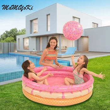 

2020 Summer Inflatable Donuts Pink Novelty Swimming Pool Round Garden Party Outdoor Gift piscinas inflables para baby