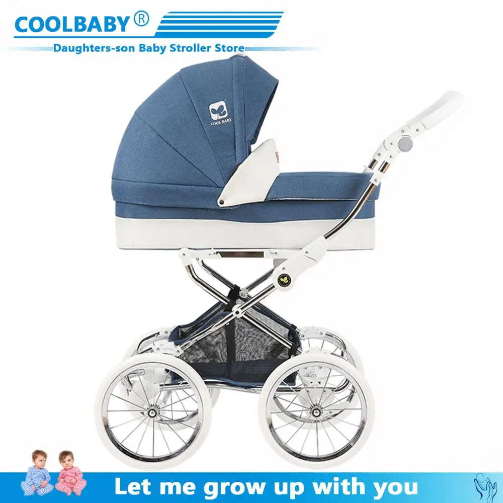 

CoolBaby baby stroller 2 in 1 stroller lying or dampening folding light weight two-sided child four seasons free shippin