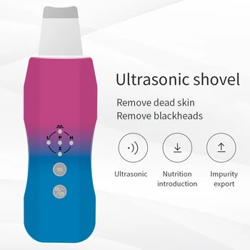 

Ultrasonic Skin Scrubber Massager Machine Facial Skin Cleaning Anion Face Skin Care Ultrasound Peeling Skin Scrubber