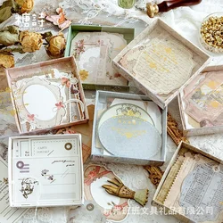 Étiquette en papier kraft blanc, collection de cartes séries temporelles, rétro, compte à main, décoration de base pour bricolage, carte de message et de notes 