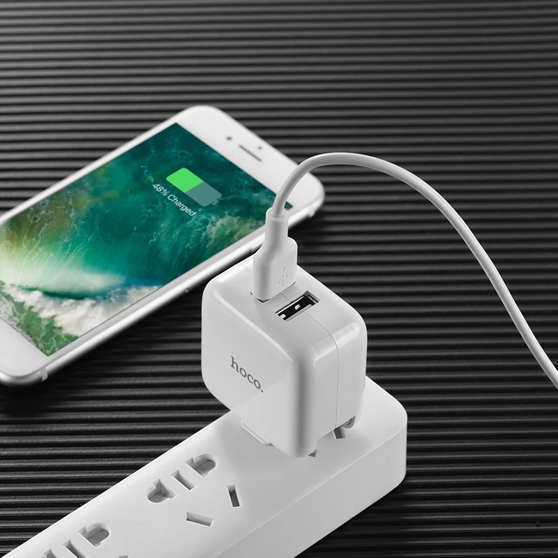 HOCO C54 20 шт./лот USB зарядное устройство для iPhone 11 Xs Max US Plug настенное зарядное устройство адаптер для samsung Xiaomi huawei