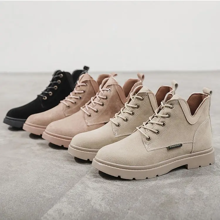 

2019 Autumn & Winter New Style British-Style Martin Boots Women's Waterproof Platform Thick Bottomed Versatile Retro Short Boots
