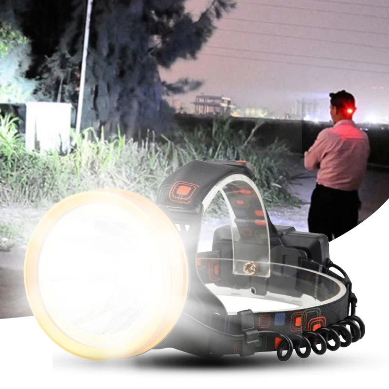 Litwod Z90 5000lm xm l t6 + COB headlight powerful led headlamp ues 18650 battery rechargeable head lamp torch Outdoor camping|Headlamps| - AliExpress