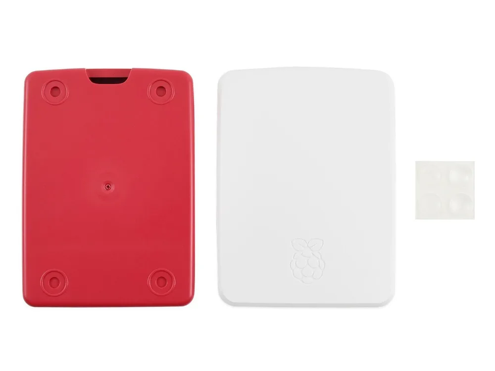Красный/белый официальный чехол Raspberry Pi для Raspberry Pi 4, высокое качество, двухкомпонентная конструкция ABS