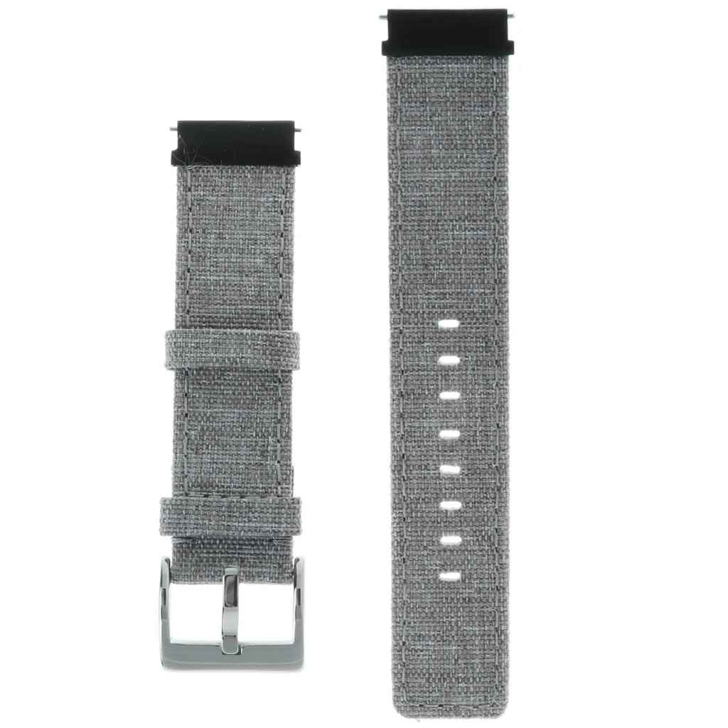 20mm Canvas Strap Band For Amazfit Bip Ticwatch 2 Bracelet Strap For Huawei Watch 2 Bracelet Watch Accessories Loop 2019 New