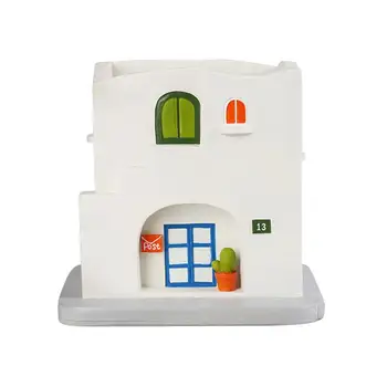 

Resin House Shape Flower Pot Seedsplants Plant Pot Flowerpot Succulent Flowerpot Adornment Resin Flowerpot Desktop Adornment