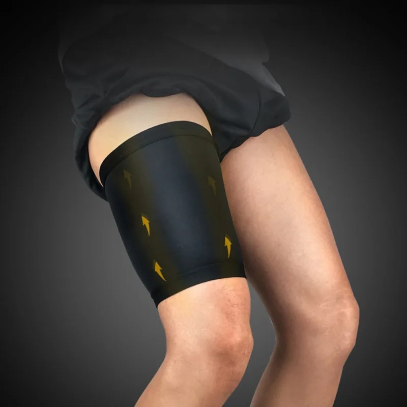 

1pc Women Men Soft Breathable Anti-sweat Anti-slip Compression Sport Anti-muscle Strain Protector Thigh Upper Leg Sleeve Cover