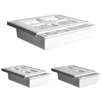 

Self Adhesive Under Desk Drawer Hidden Organizer Storage Box Holder Stationery
